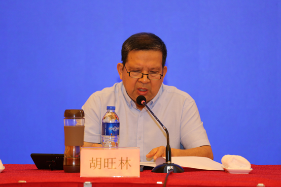 国家档案局副局长、中央档案馆副馆长胡旺林讲话